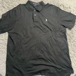 MENS BLACK SIZE XL POLO SHIRT